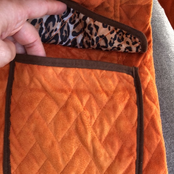 Like new! - TASHA POLIZZI Quilted & Wool Patch Snap Front Coat - Picture 6 of 11